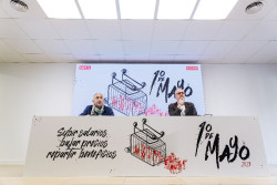 CCOO y UGT se manifiestan este lunes en m&aacute;s de 70 ciudades para exigir subidas salariales