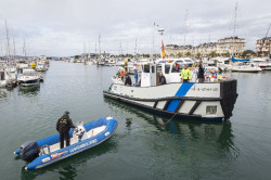 Cesar Díaz,APS sigue inaugurando actuaciones que encargó el anterior presidente Francisco Martín, como en el caso de esta embarcación con motores híbridos de casi 700.000 euros