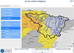 CHE intensifica la vigilancia en cauces menores y barrancos de varias CCAA, entre ellas Cantabria, por las lluvias