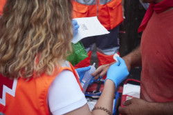 Cinco trasladados al HUN tras el sexto encierro protagonizado por toros de Jos&eacute; Escolar