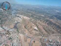 Controlado un incendio forestal en un paraje de Jun que oblig&oacute; a movilizar cinco medios a&eacute;reos