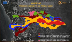 Copernicus detecta 1.826 construcciones destruidas por la lava en La Palma