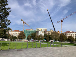 Cortado al tráfico el paseo Pereda desde hoy hasta el lunes por las obras de `Faro Santander`