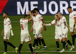 (Cr&oacute;nica) El Sevilla golea al Getafe en alta tensi&oacute;n