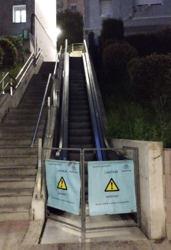 Denuncian que "más del 60%" de las cámaras de vigilancia de escaleras mecánicas de Santander no funcionan