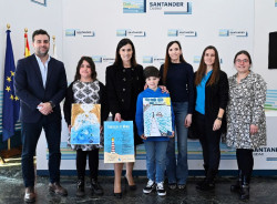 Dos alumnos del Marqués de Estella representarán a Santander en el concurso internacional de dibujo sobre la Bahía