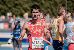 El atleta c&aacute;ntabro Mohamed Attaoui, subcampe&oacute;n en los 1.500 metros de Europa Sub23