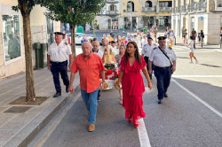 El Centro Asturiano de Cantabria celebra La Santina con una procesión hasta la iglesia de las Reparadoras