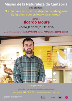El divulgador Ricardo Moure ofrecerá una conferencia en el Museo de la Naturaleza de Cantabria