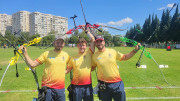 El equipo espa&ntilde;ol masculino de tiro con arco recurvo se cuelga la plata en el Europeo