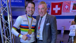 El español Emilio Arellano, campeón del mundo de ciclismo artístico