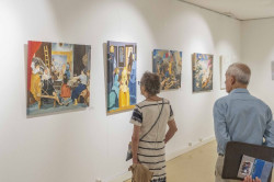 El Grupo Independiente de Pintura Pisano inaugura en Torrelavega la muestra `Reencuentro`