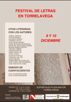El I Festival de Letras llevará a Torrelavega a autores, citas literarias y cuentacuentos este fin de semana
