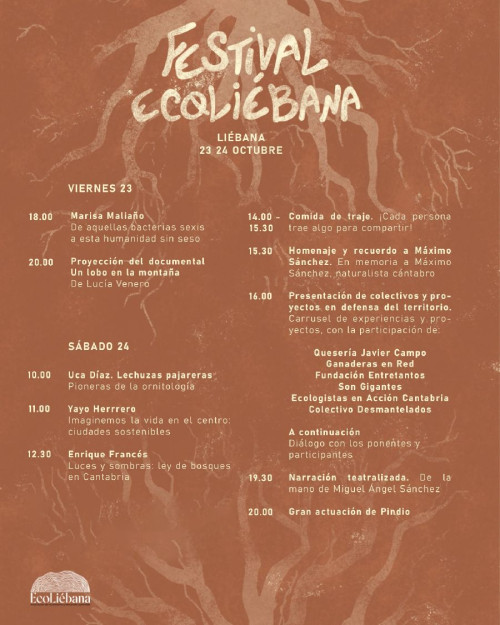 El II Festival EcoLi&eacute;bana re&uacute;ne este fin de semana en Tama a colectivos comprometidos con la conservaci&oacute;n del territorio