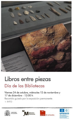 El Museo Altamira estrena la intervención `Libros entre piezas` con motivo del Día de las Bibliotecas