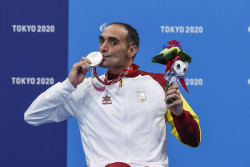 El nadador Miguel Luque da la segunda medalla a Espa&ntilde;a con un bronce en los 50 braza SB3