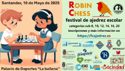 El Palacio de Deportes acoge este sábado el torneo de ajedrez `Robin Chess` con 1.200 jugadores