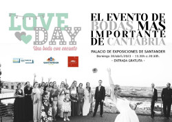 El Palacio de Exposiciones de Santander acogerá el 30 de abril la Feria de Bodas `Love Day`