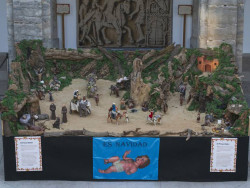 El Parlamento instala por primera vez un Belén abierto al público