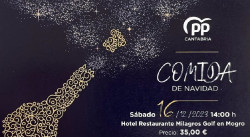 El PP celebrará una comida de Navidad el 16 de diciembre