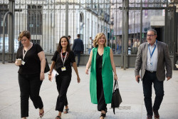 El PP tacha a Alegr&iacute;a de "vocera" de las "insidias" de S&aacute;nchez y le aconseja "tener cuidado" con la red del `caso Koldo`