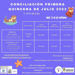 El programa de conciliación de Torrelavega se desdobla por edades en la primera quincena de julio