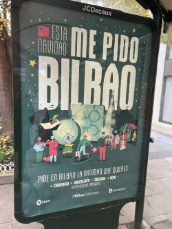 El PSOE denuncia publicidad en Santander que anima a hacer las compras navideñas en Bilbao