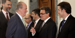 El Rey, el Príncipe, la periodista y Cataluña. 