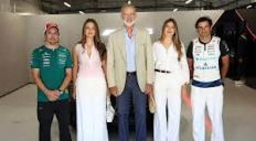 El Rey Felipe VI visita el circuito de Madring para el Gran Premio de Espa&ntilde;a de F&oacute;rmula 1