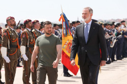 El Rey traslada a Zelenski su compromiso con la "integridad territorial" de Ucrania en el D&iacute;a de la Independencia