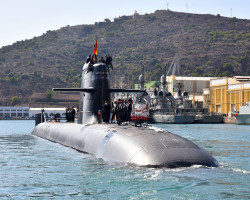 El submarino S-81 `Isaac Peral` se integra en una misi&oacute;n de la OTAN contra el terrorismo en el Mediterr&aacute;neo