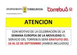 El Torrebus será gratuito del 16 al 22 de septiembre por la Semana de la Movilidad