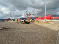 En marcha los trabajos para ampliar la superficie de la terminal de contenedores de Boluda en el Puerto de Santander