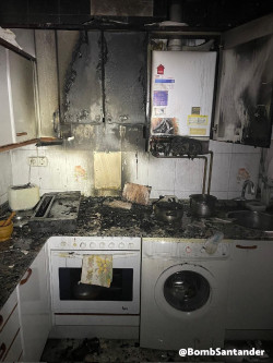  Evacuada al hospital una anciana tras un incendio en la cocina de su piso en la calle Castilla de Santander