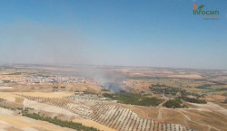 Extinguido el fuego declarado este domingo en la localidad toledana de A&ntilde;over de Tajo