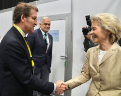 Feij&oacute;o amplia su agenda en Bruselas tras reunirse con Von der Leyen y se ver&aacute; tambi&eacute;n con el comisario de Comercio