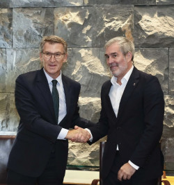 Feij&oacute;o anuncia acuerdo con Canarias sobre pol&iacute;tica migratoria que ofrecer&aacute; al Gobierno para "desbloquear" la situaci&oacute;n