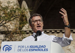 Feij&oacute;o anuncia una nueva protesta del PP en la calle en diciembre para defender la Constituci&oacute;n: "No nos vamos a callar"