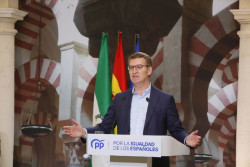 Feij&oacute;o augura la ca&iacute;da del Gobierno por "la mentira y la corrupci&oacute;n": "Pero nosotros no vamos a dejar caer al pa&iacute;s"