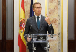 Feij&oacute;o defiende ante Page la necesidad de poner en marcha el acuerdo con seis pactos de Estado que S&aacute;nchez rechaz&oacute;