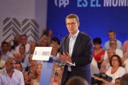 Feij&oacute;o no vio "ninguna novedad" en el debate y replica a S&aacute;nchez si le daba "verg&uuml;enza" estar con Otegi y ERC