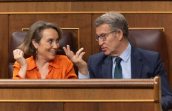 Feij&oacute;o recuerda a Bola&ntilde;os que el pacto es "muy claro" sobre la ley registrada: "O se vota en su totalidad o no se har&aacute;"