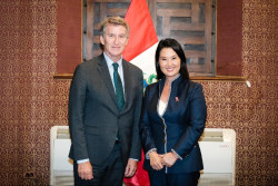 Feij&oacute;o se encuentra con Keiko Fujimori en la v&iacute;spera de su toma de posesi&oacute;n como presidenta de Per&uacute;