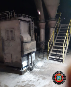 Ferroatlántica para su producción por un incendio en el horno que puso en marcha el martes
