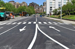 Gema Igual sigue con su  asfaltado electoral un trozo aquí un trozo allá