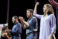 Iglesias asegura que Podemos y Sumar tienen que confluir pero avisa a D&iacute;az que la formaci&oacute;n morada debe ser "respetada"