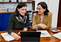 Igual recibe a la candidata a rectora de la UC Conchi López