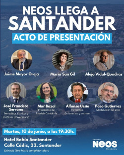 Jaime Mayor Oreja y María San Gil presentarán la Fundación NEOS este martes en Santander