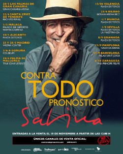 Joaqu&iacute;n Sabina iniciar&aacute; en abril de 2023 en Espa&ntilde;a su gira `Contra todo pron&oacute;stico`