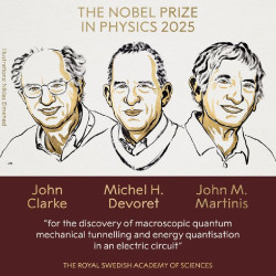 John Clark, Michel H. Devoret y John M. Martinis, Premios Nobel de F&iacute;sica 2025 por sus avances en mec&aacute;nica cu&aacute;ntica